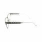 Chopard VCHB03-0581 Satin Silver Rectangular Titanium Unisex Eyeglasses
