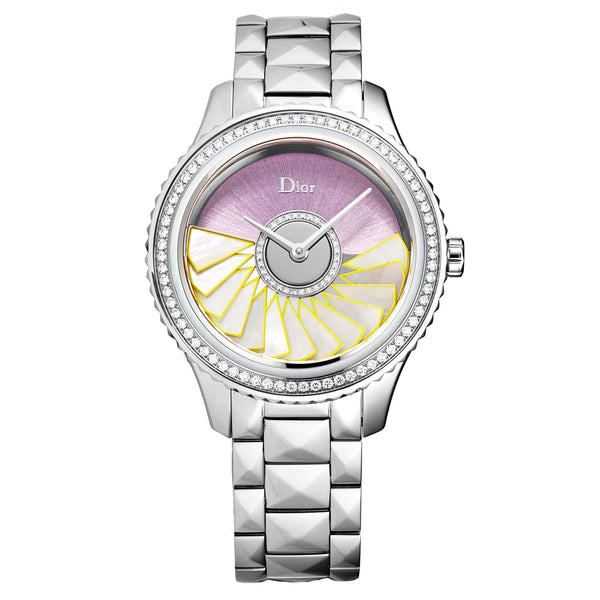 Christian Dior Women's CD153B10M001 'Grand Bal' Pink Dial Diamond Set Swiss Automatic Watch