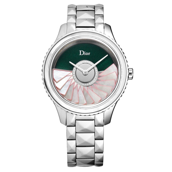 Christian Dior Women's CD153B11M002 'Grand Bal' Green Diamond Dial Swiss Automatic Watch