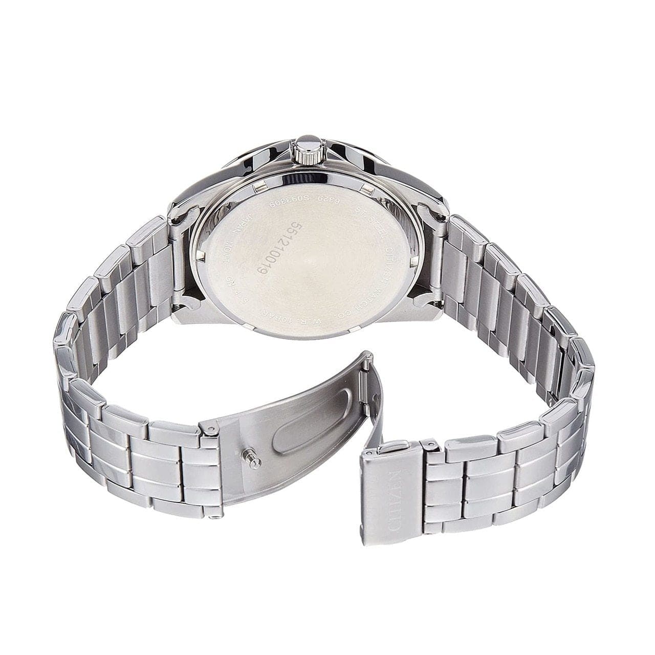 Citizen AG8340-58A Silver Stainless Steel Beige Dial Men's Quartz Watch 818219724910