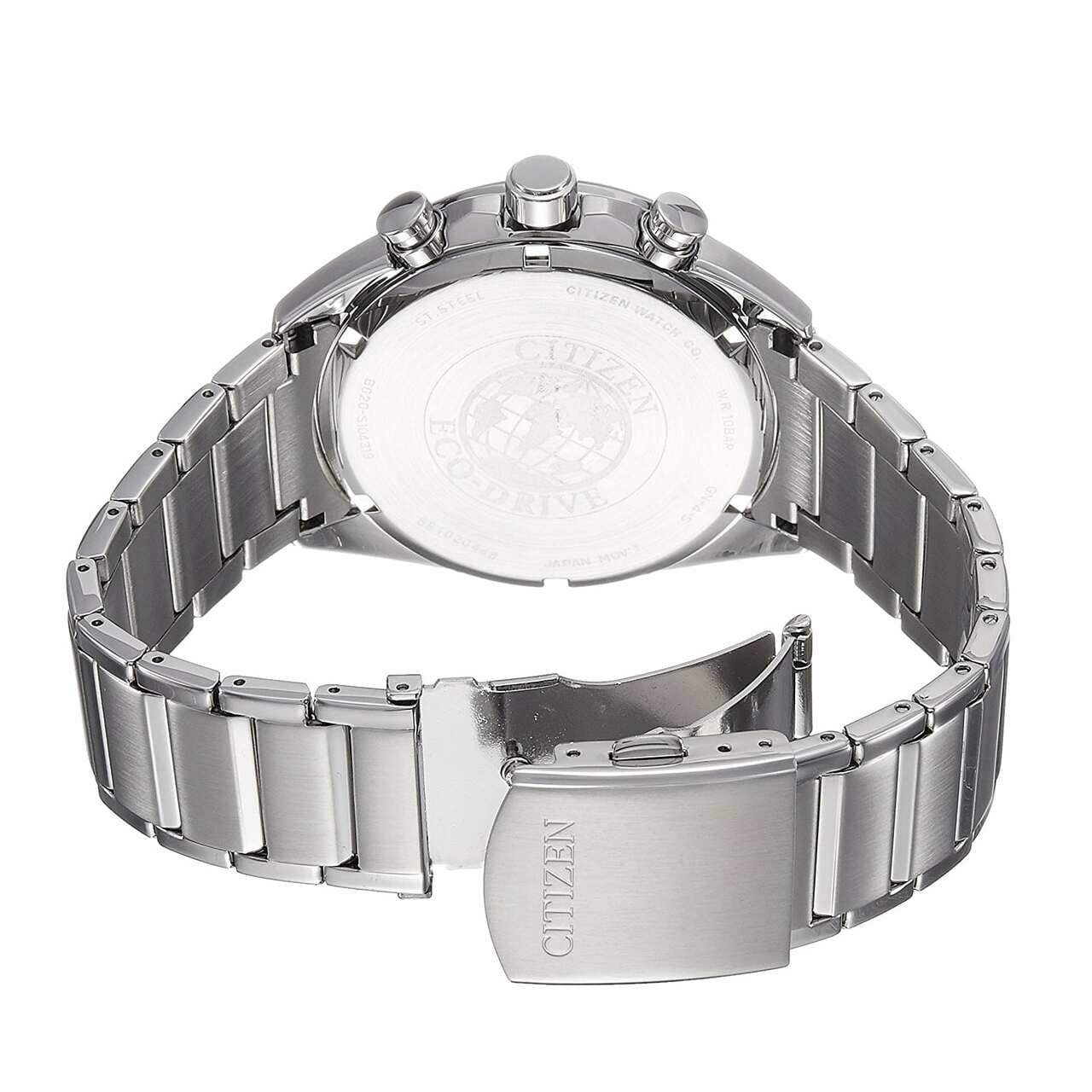 Citizen CA4280-53A Silver Stainless Steel White Dial Men's Chronograph Watch 4974374256805