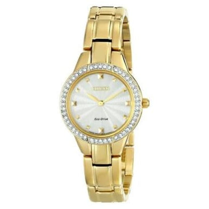 Citizen EX1362-54P Silhouette Crystal Accent Champagne Dial 