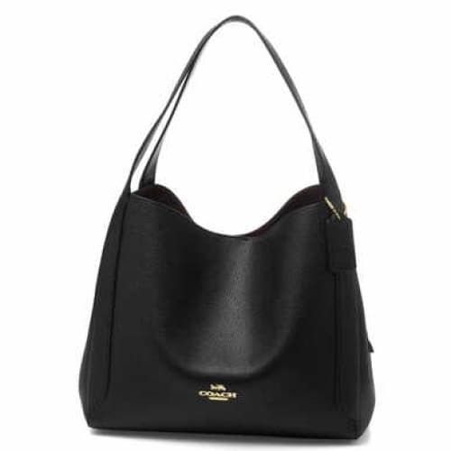 Coach Hadley Hobo Ladies Gold / Black Leather Bag - Handbag