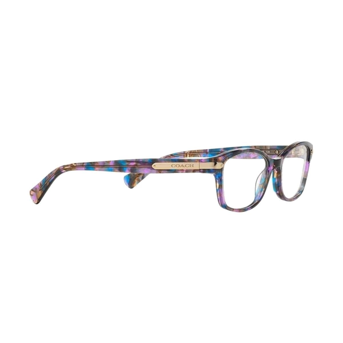 Coach HC6065-5288 Confetti Purple Rectangular Women's Plastic Eyeglasses 725125932219