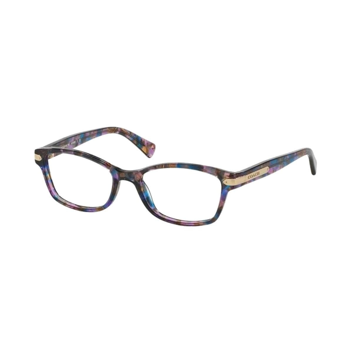 Coach HC6065-5288 Confetti Purple Rectangular Women's Plastic Eyeglasses 