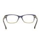 Coach HC6089-5474 Denim Taupe Glitter Gradient Rectangular Women's Acetate Eyeglasses 725125983167