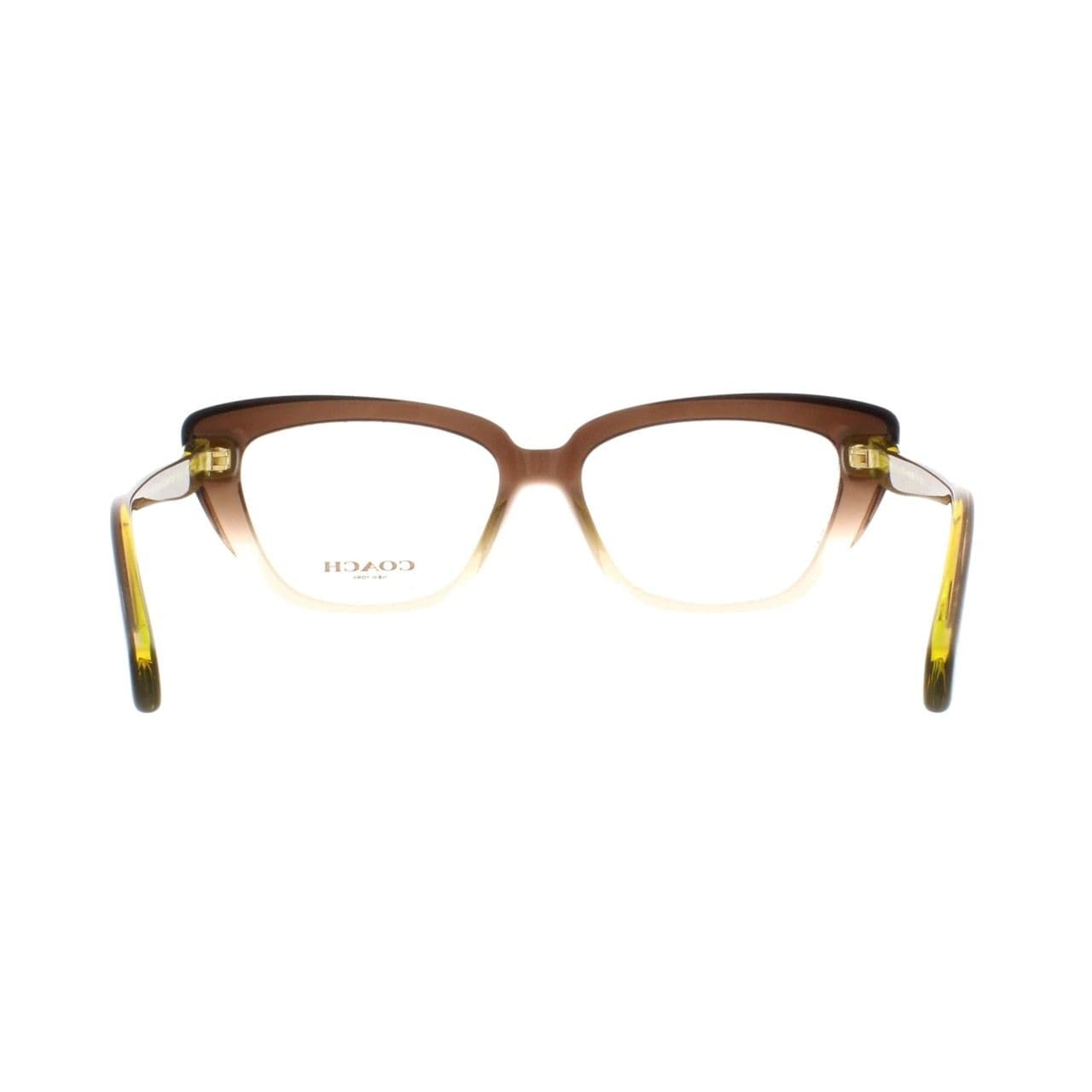 Coach HC6090-5400 Olive Brown Gradient Cat-Eye Women's Acetate Eyeglasses 752541043700
