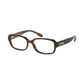 Coach HC6105F-5394 Dark Tortoise Gold Rectangular Women's Acetate Eyeglasses 725125975186