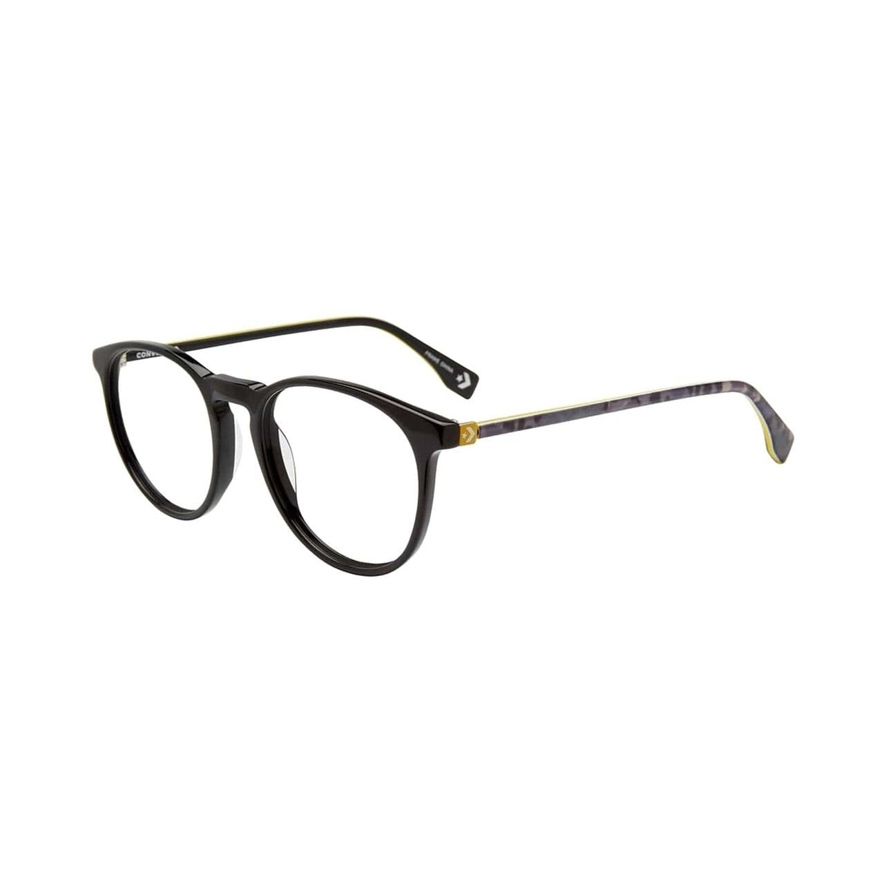 Converse Q324 Black Round Men's Acetate Eyeglasses