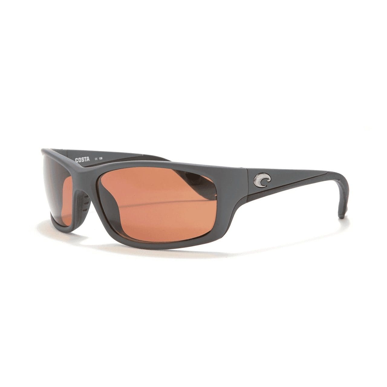 Costa Del Mar JO 98 OCP Jose Matte Grey Rectangular Copper 580P Polarized Lens Sunglasses 097963549165