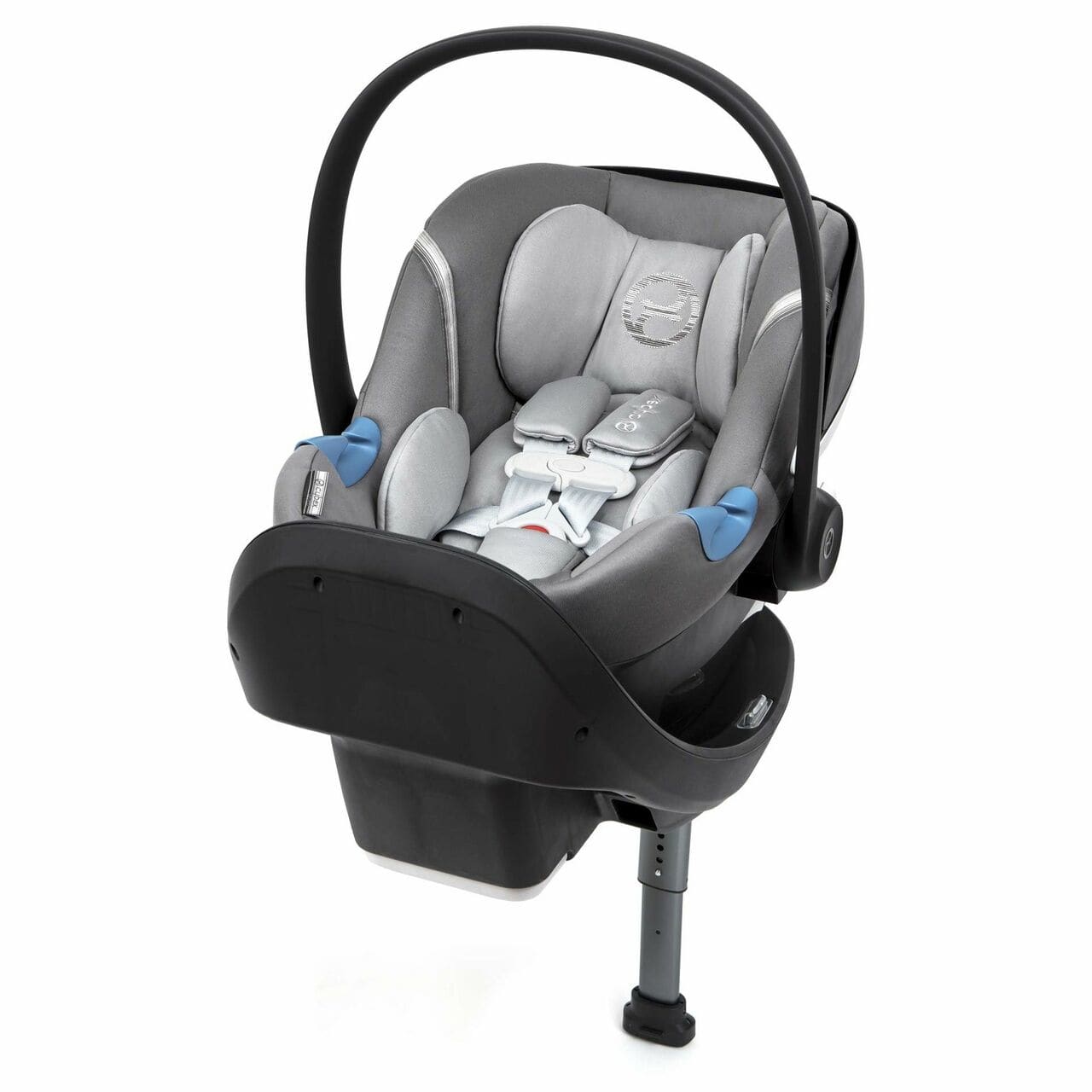 Cybex Aton M Infant Car Seat With SafeLock Base - Manhattan Grey 518002095 4058511299730
