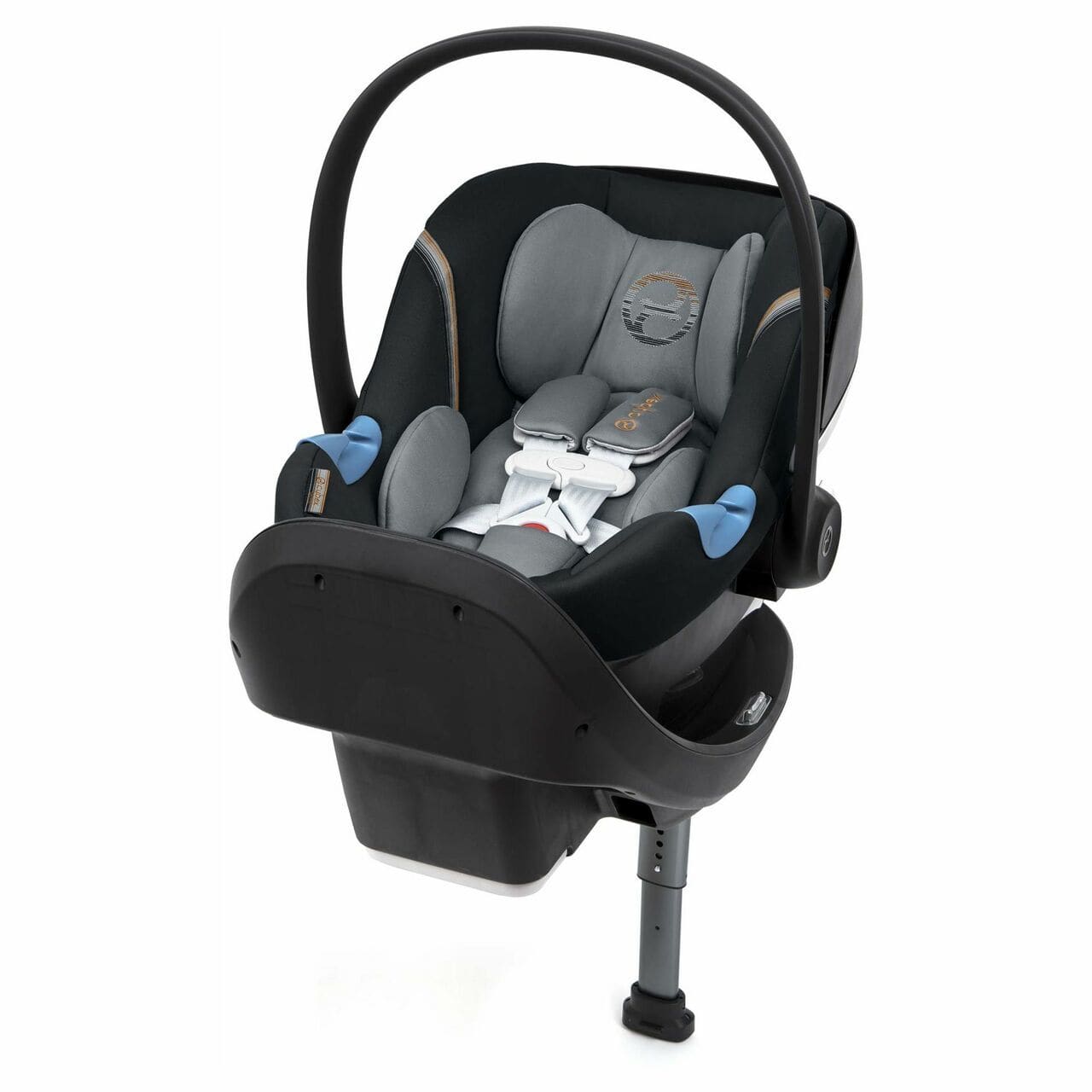 Cybex Aton M Infant Car Seat With SafeLock Base - Pepper Black 518002097 4058511299747
