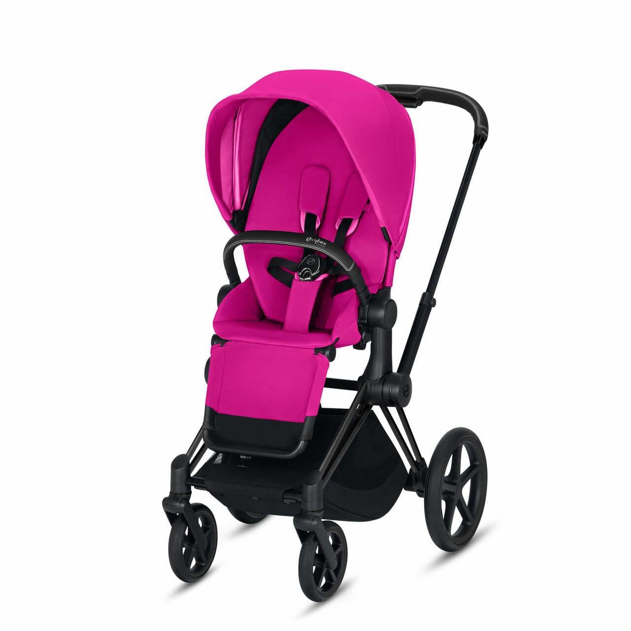  CYBEX ePriam 3-in-1 Travel System Matte with Black Details Baby Stroller – Fancy Pink 519003741 4058511710006
