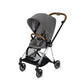 CYBEX MIOS 3-in-1 Travel System Chrome with brown details Baby Stroller – Manhattan Grey 519003357 4058511701615