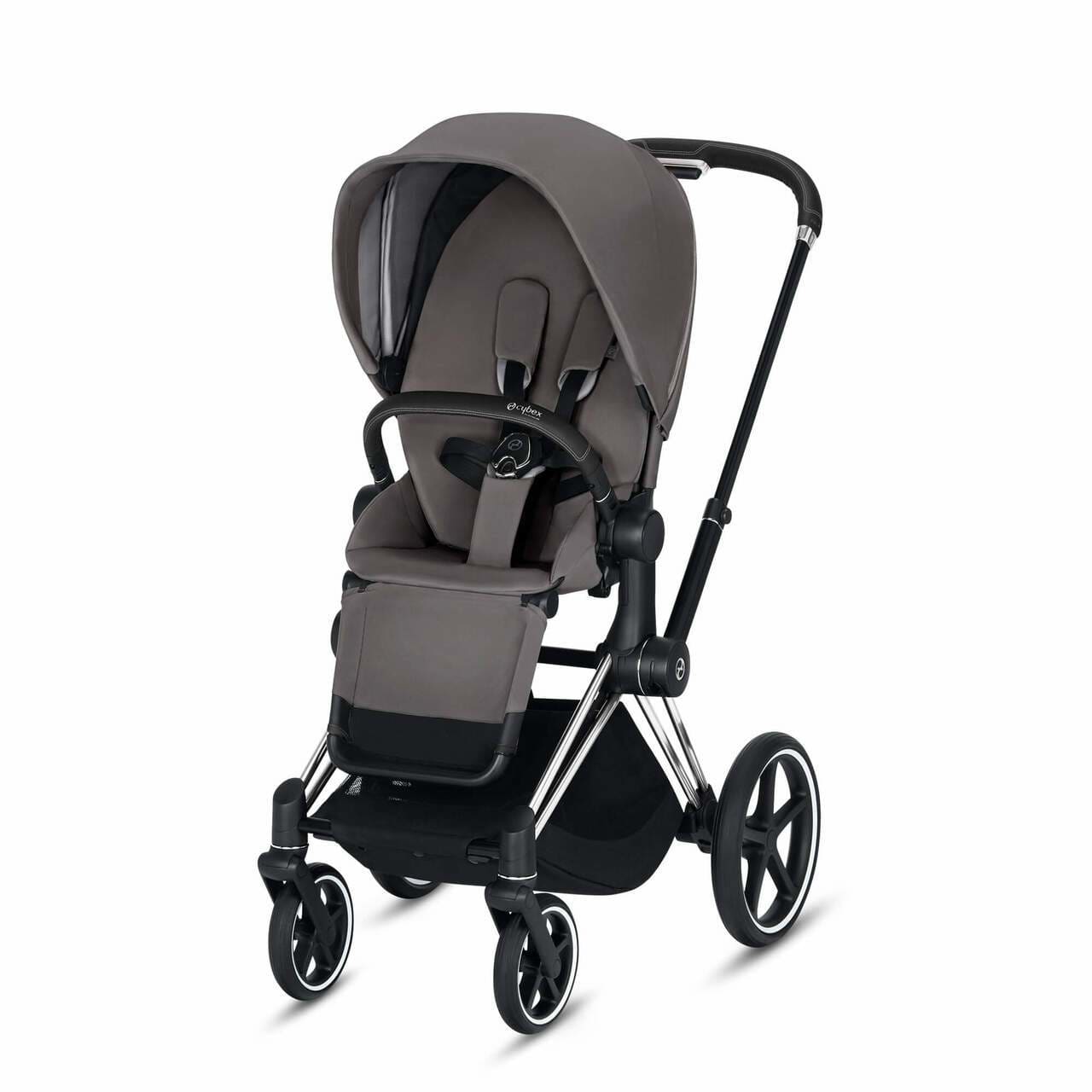 CYBEX Priam 3-in-1 Travel System Chrome with Black Details Baby Stroller – Manhattan Grey 519003533 4058511706467