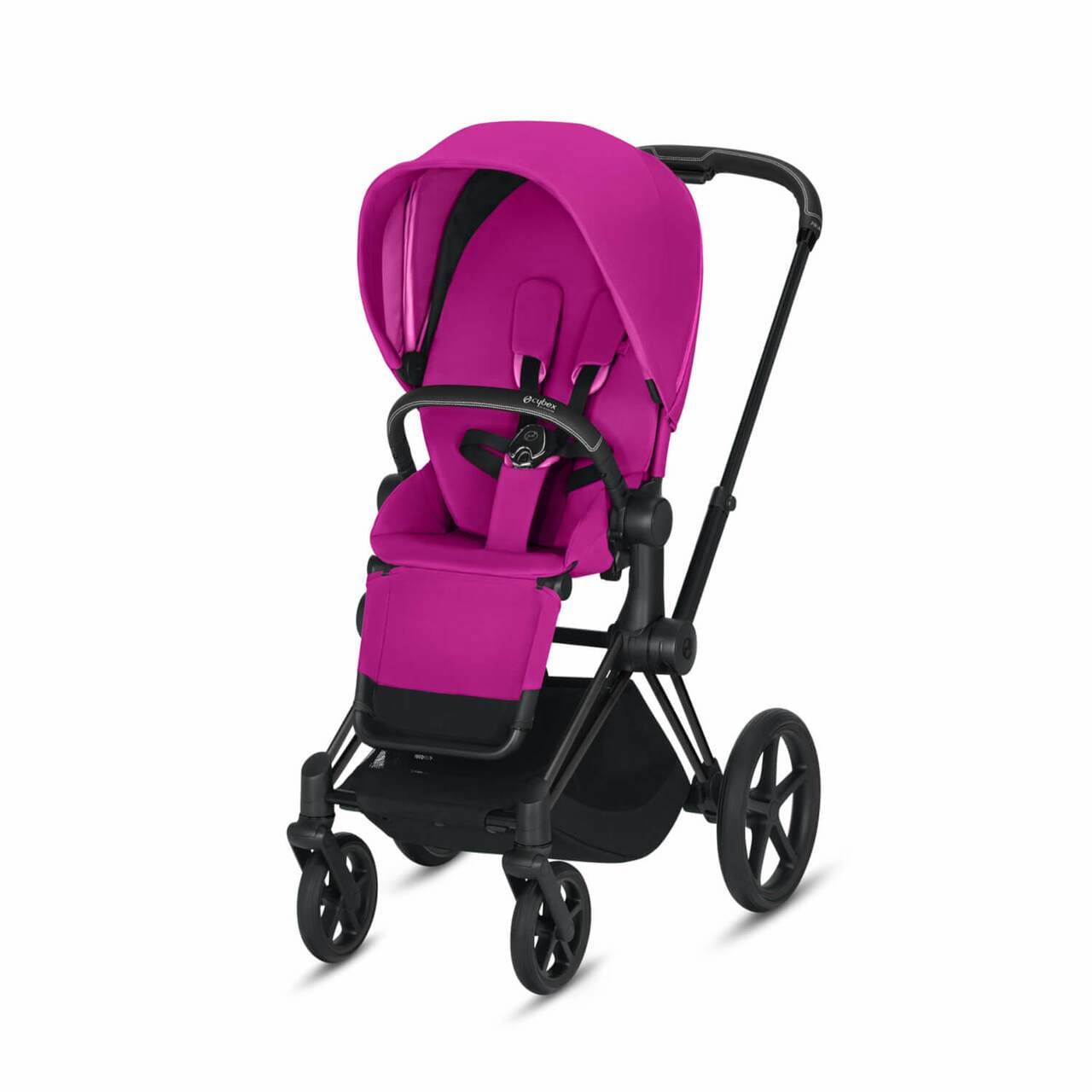 CYBEX Priam 3-in-1 Travel System Matte with Black Details Baby Stroller – Fancy Pink 519003733 4058511709963