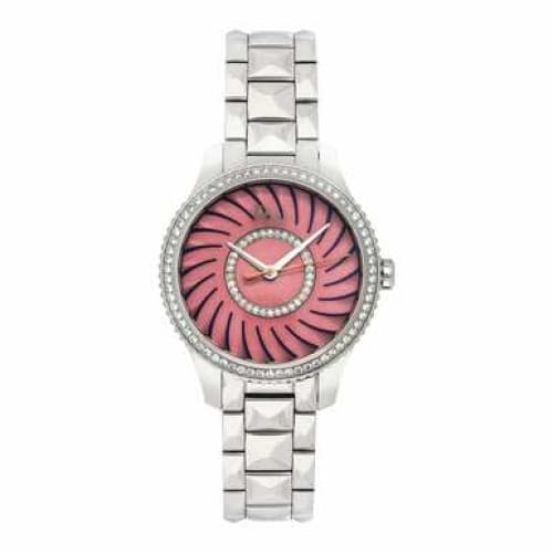Dior CD152113M001 VIII Montaigne Silver Stainless Steel Pink