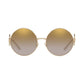 Dolce & Gabbana DG2205-488/6E Pale Gold Round Light Brown 