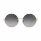 Dolce & Gabbana DG2228-02/8G Gold Round Grey Gradient Lens Women's Metal Sunglasses 8056597018838