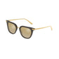 Dolce & Gabbana DG4363-32106E Transparent Black Square Light Brown Gradient Mirrored Gold Sunglasses 8056597041669