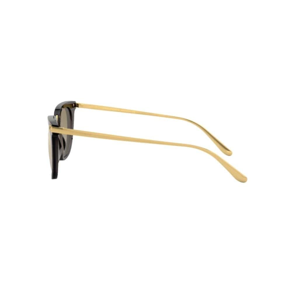 Dolce & Gabbana DG4363-32106E Transparent Black Square Light Brown Gradient Mirrored Gold Sunglasses 8056597041669