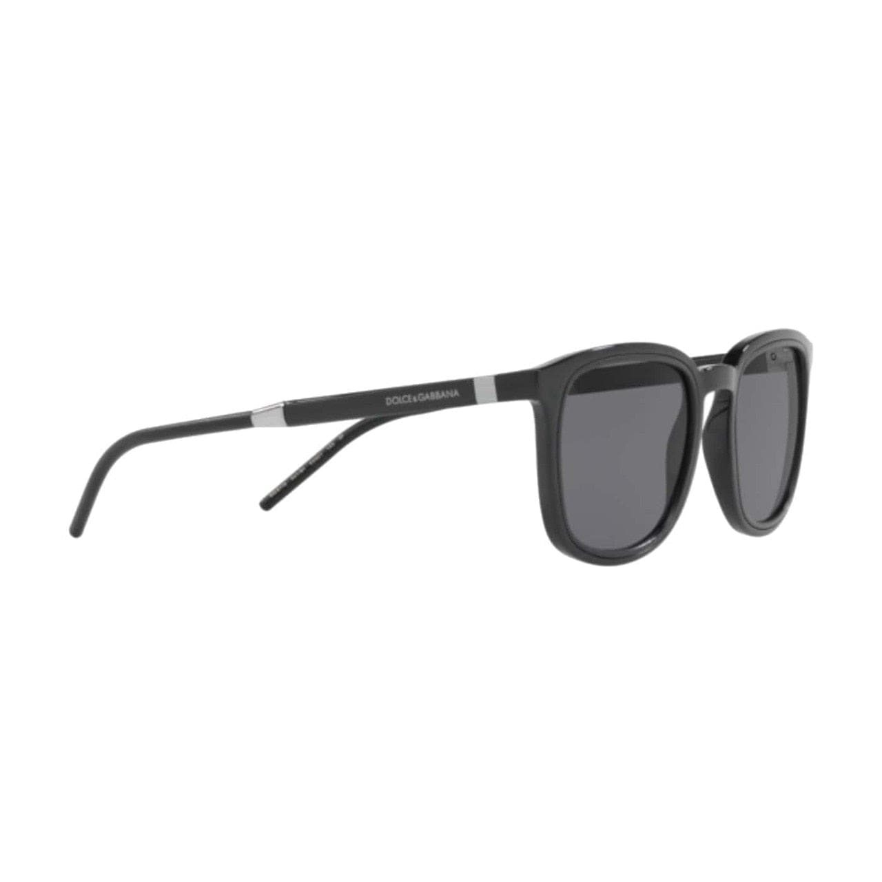 Dolce & Gabbana DG6115-501/81 Black Square Grey Polarized Lens Acetate Sunglasses 8053672866155