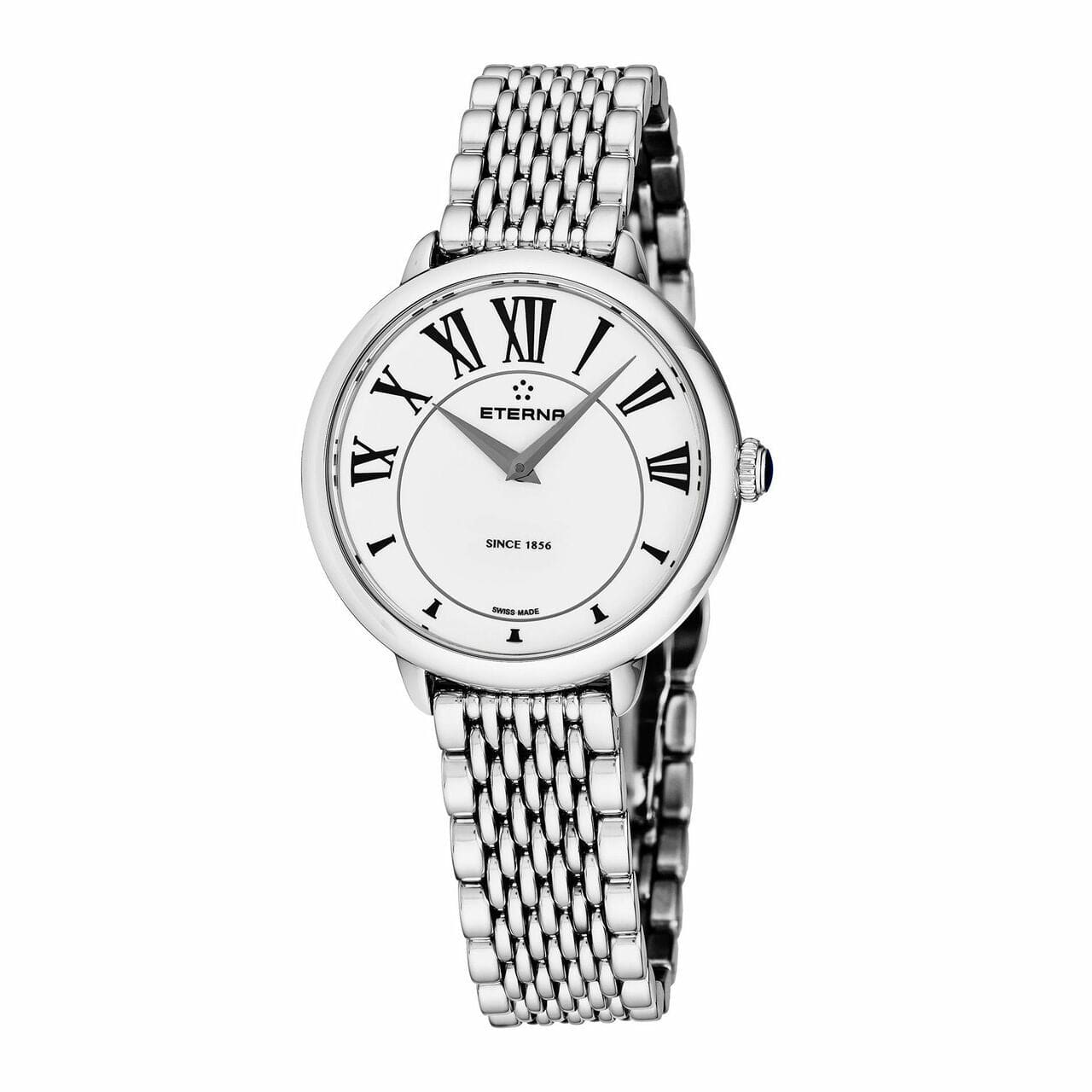 Eterna 2801.41.96.1743 Eternity White Dial Diamond Markers Women's Stainless Watch 794504367744