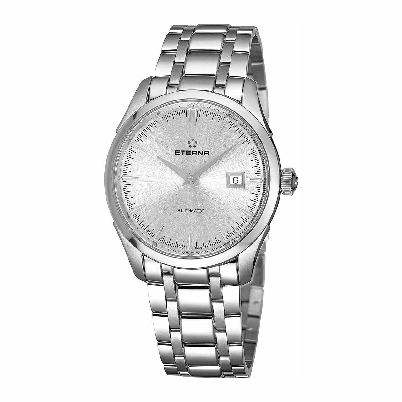 Eterna 2951.41.10.1700 Eternity Stainless Steel Silver Dial Men's Automatic Watch 7640157016832