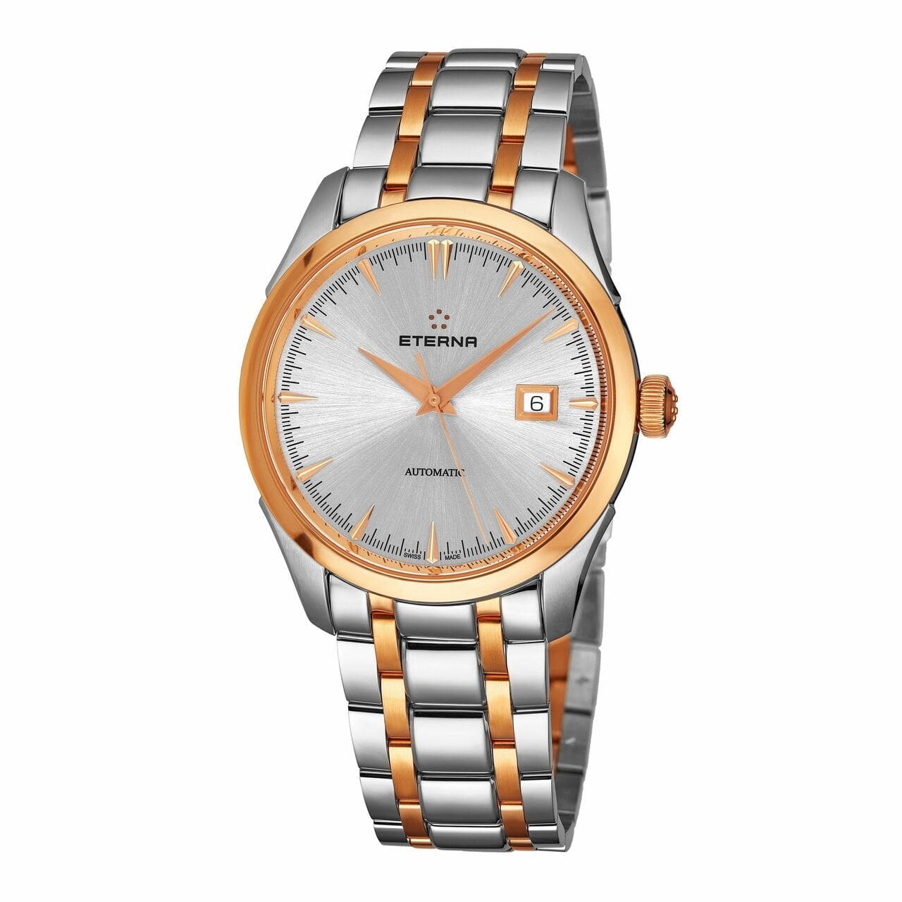 Eterna 2951.53.11.1701 Eternity Two Tone Stainless Steel Silver Dial Men's Automatic Watch 794504368444