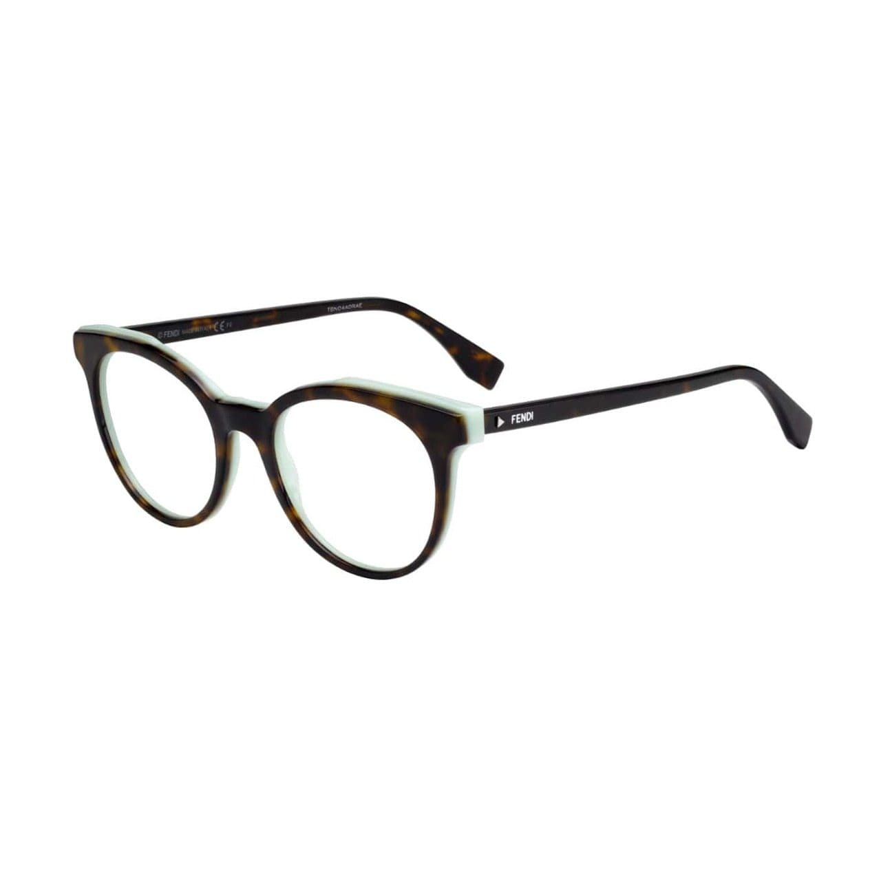 Fendi FF 0249-086 Dark Havana Round Women's Acetate Eyeglasses 762753927989