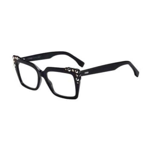 Fendi FF 0262-807 Black Square Women’s Acetate Eyeglasses - 