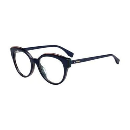 Fendi FF 0280-PJP Blue Cat-Eye Women’s Acetate Eyeglasses - 