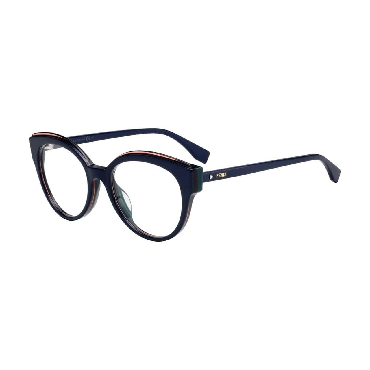 Fendi FF 0280-PJP Blue Cat-Eye Women's Acetate Eyeglasses 762753467744