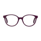Fendi FF 0348-0T7 Plum Round Women's Acetate Eyeglasses 716736160825