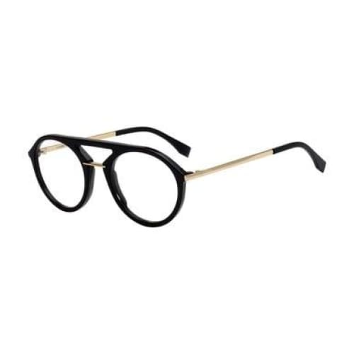 Fendi FF M0034-2M2 Black Gold Round Men’s Acetate Eyeglasses
