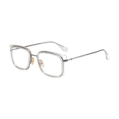 Fendi FF M0064-900 Crystal Square Men’s Metal Eyeglasses - 