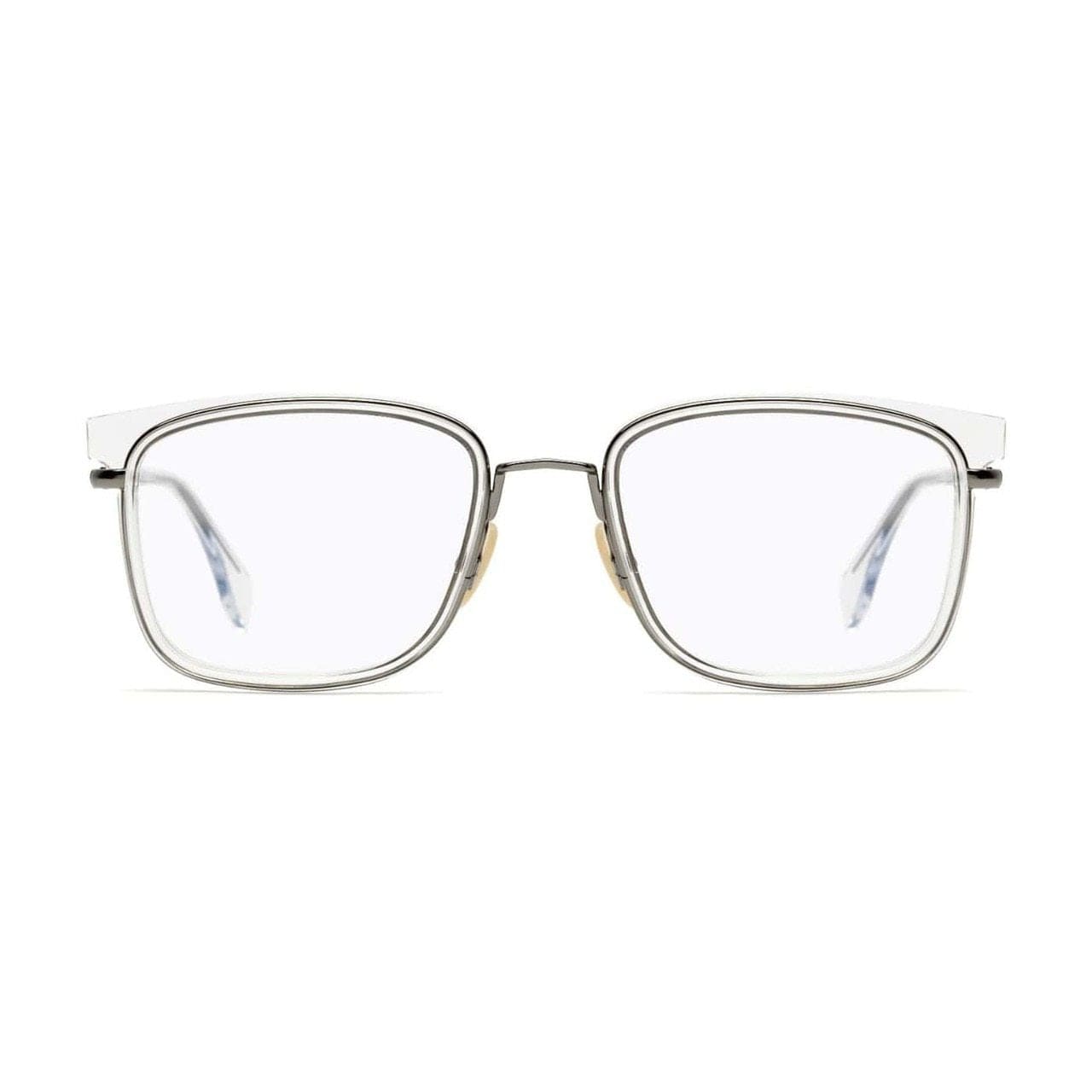 Fendi FF M0064-900 Crystal Square Men's Metal Eyeglasses 716736196732