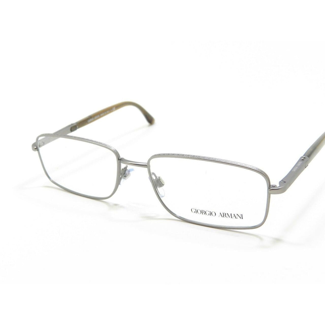 Giorgio Armani AR5006 3005 Matte Chrome Full Rim Rectangular Eyeglasses Frames 8053672031362