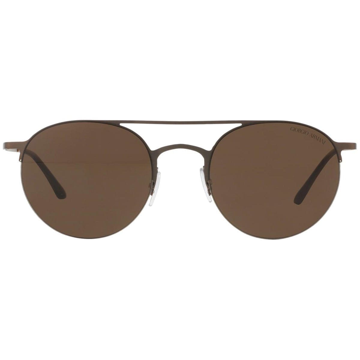 Giorgio Armani AR6023-305773 Brown Round Metal Sunglasses - 