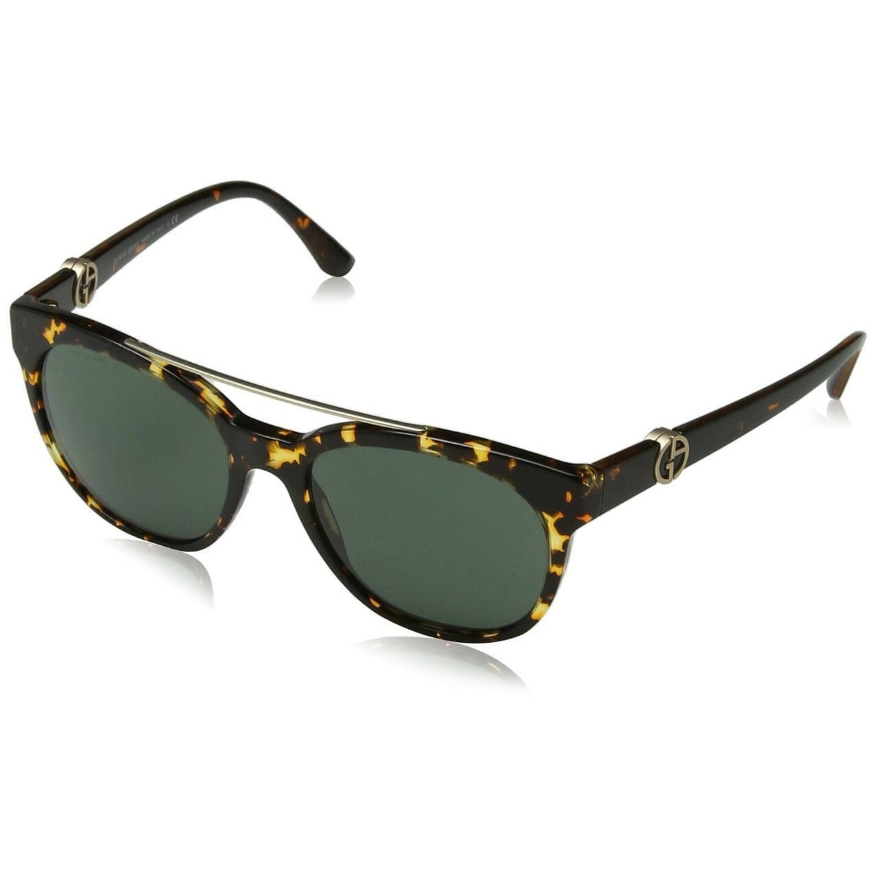 Giorgio Armani AR8050 529471 Havana Grey Green Full Rim Oval Sunglasses 8053672393644