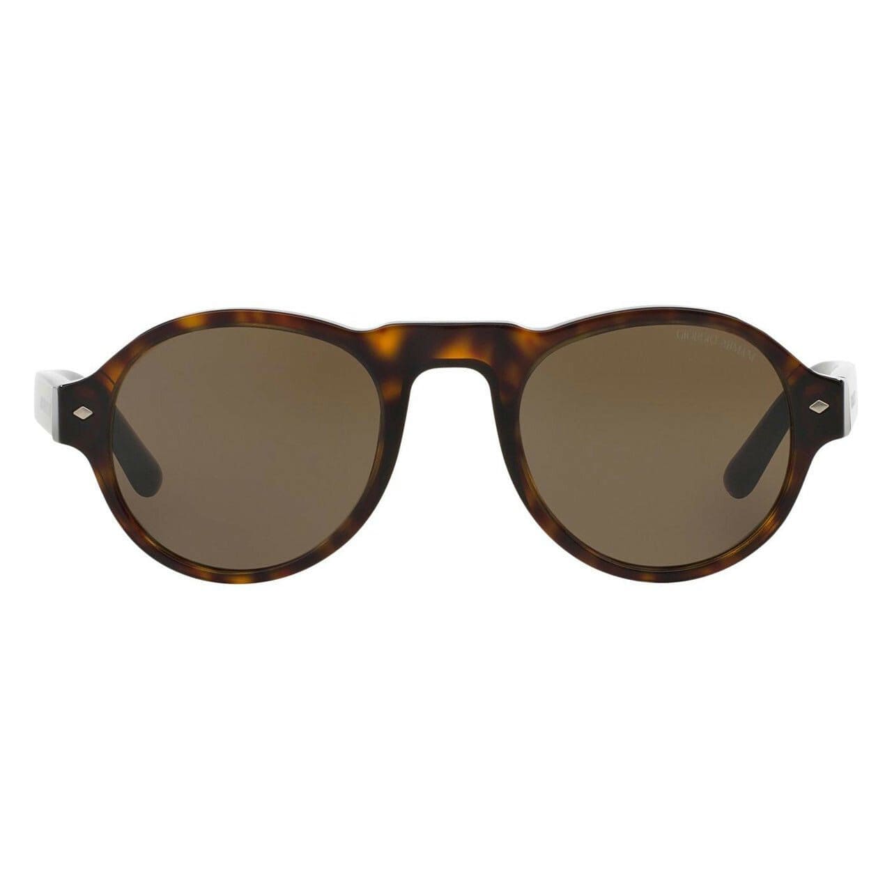 Giorgio Armani AR8053 502653 Tortoise Round Rull Rim Sunglasses for Men 8053672373967