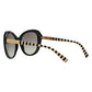 Giorgio Armani AR8064 501711 Curved Cat Eye Full Rim Sunglasses in Black 8053672420906