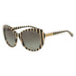 Giorgio Armani AR8064 542811 Ruled Black and Beige Full Rim Cat Eye Sunglasses 8053672420937