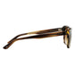 Giorgio Armani AR8067 544151 Striped Brown Full Rim Rectangular Sunglasses 8053672466553