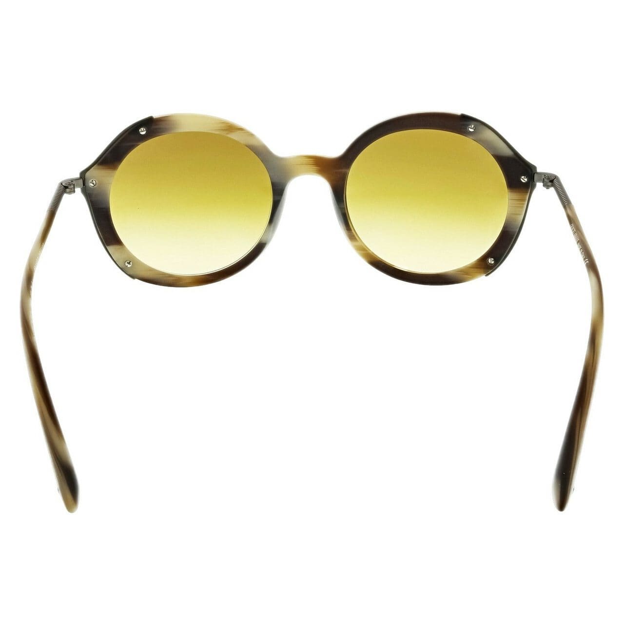 Giorgio Armani AR8075 54942L Matte Striped Beige Full Rim Round Sunglasses Frames 8053672543056