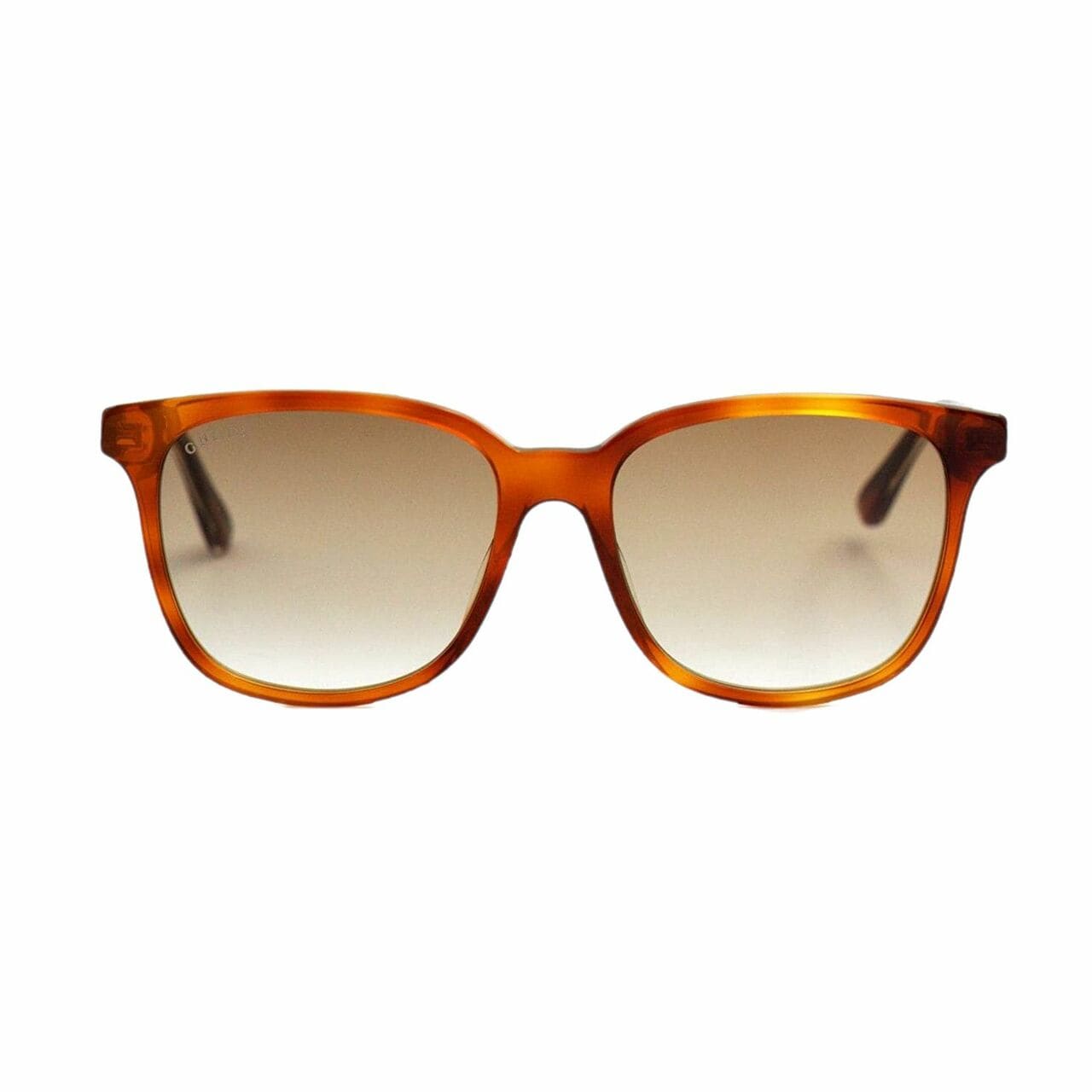 Gucci GG0376S-004 Havana Square Brown Gradient Lens Women's Acetate Sunglasses 889652176376