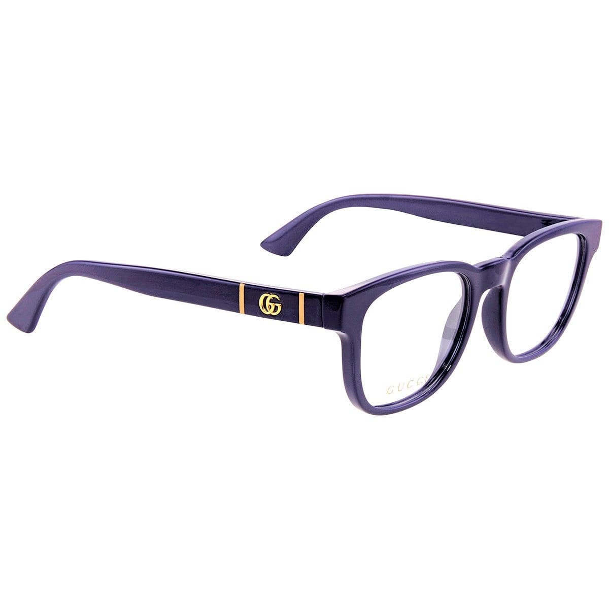 Gucci GG0764O-003 Round / Oval Blue Frame Clear Lens 