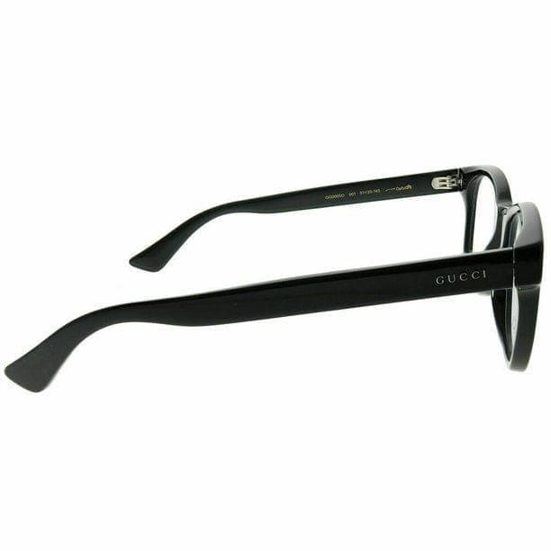 Gucci Men’s GG0005O-001 Black Transparent Lens Eyeglasses - 