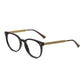 Gucci Women’s GG0219O-006 Black / Gold Round Frame Clear 