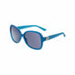 Guess GF0275-87A Shiny Turquoise Women's Butterfly Smoke Lens Sunglasses 664689823734